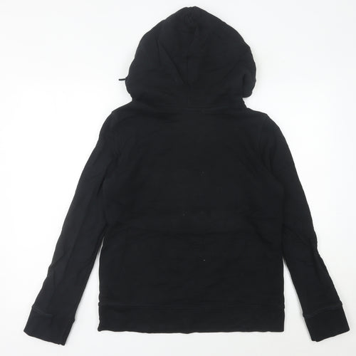 Adidas Women’s Black Trefoil Pullover Hoodie Size 10 Regular Fit