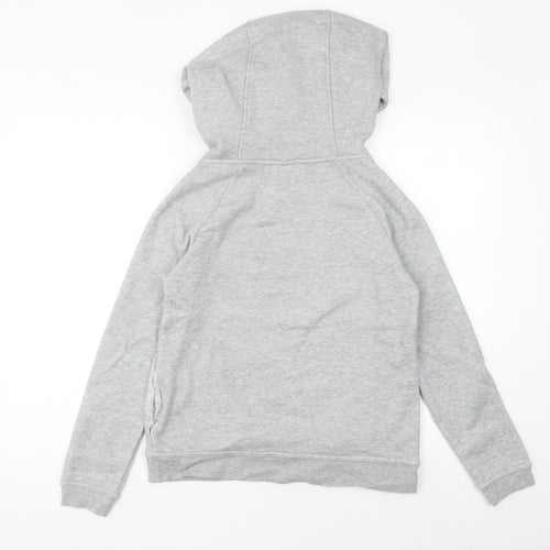 Nike Womens Grey Size 6 Pullover Hoodie Sweatshirt Logo Sportswear