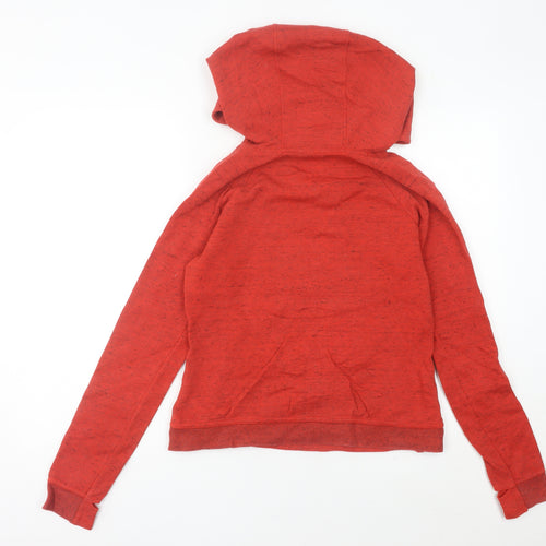 Nike Women’s Red Pullover Hoodie Size 8 UK Cotton Blend