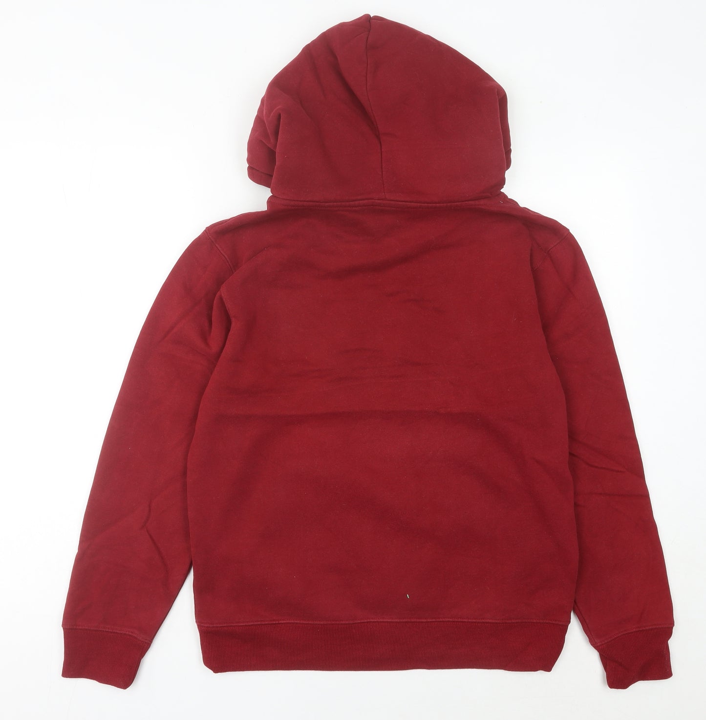 Champion Womens Red Pullover Hoodie Medium Logo Sports Casual
