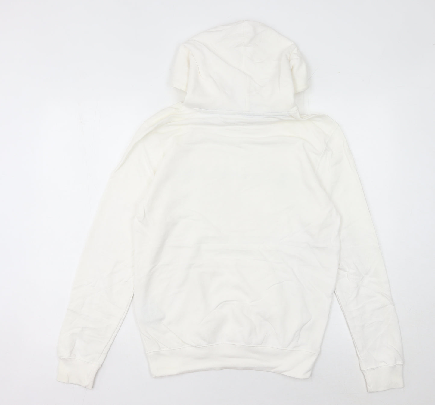 Champion Womens White Pullover Hoodie Small Logo Hooded Sweatshirt