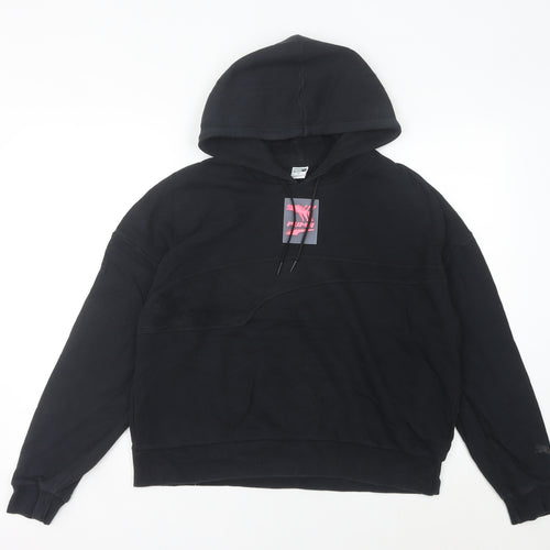 Puma Women’s Black Pullover Hoodie Size 12 Regular Fit Sportswear