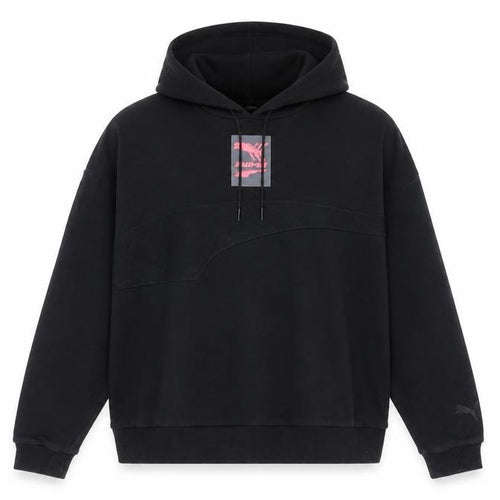 Puma Women’s Black Pullover Hoodie Size 12 Regular Fit Sportswear