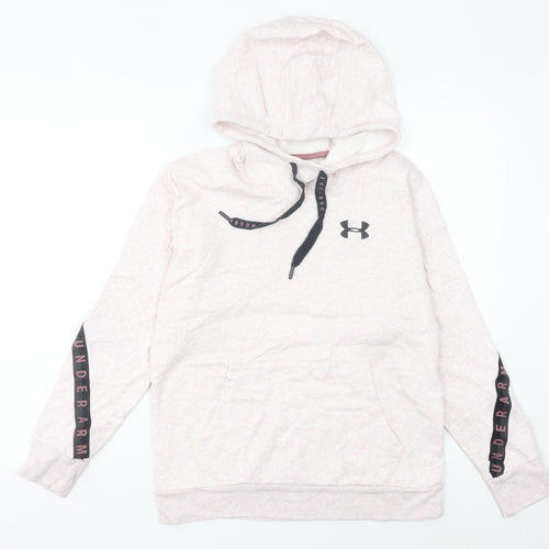 Under Armour Women’s Pink Hoodie Size 6 UK Loose Fit Pullover