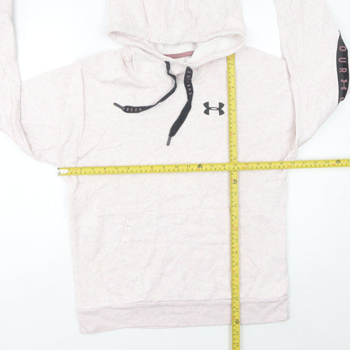 Under Armour Women’s Pink Hoodie Size 6 UK Loose Fit Pullover