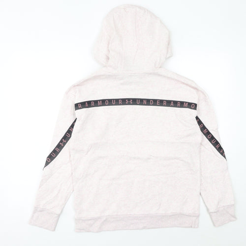 Under Armour Women’s Pink Hoodie Size 6 UK Loose Fit Pullover