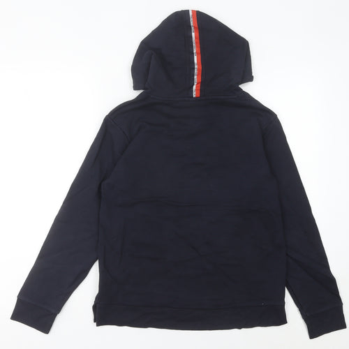 Fila Women's Blue Pullover Hoodie Size 8 Logo Embroidered Casual