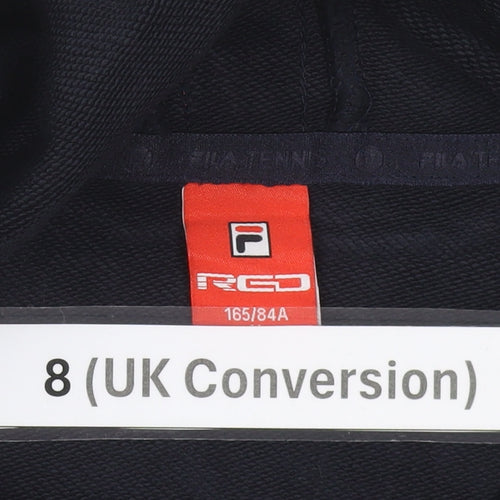 Fila Women's Blue Pullover Hoodie Size 8 Logo Embroidered Casual