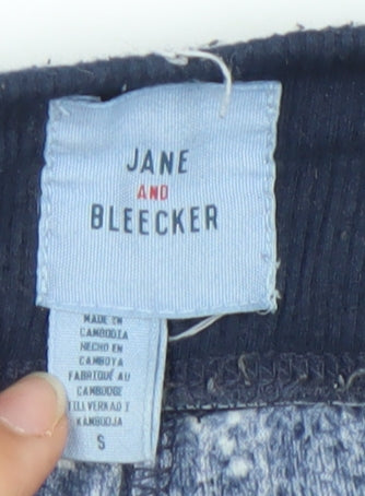 Jane and Bleecker Womens Blue Star Print Velour Pyjama Pants Size S