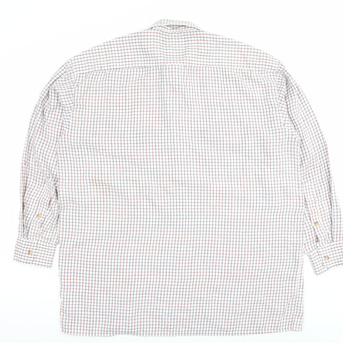 Taylor & Butler Mens Multicoloured Check Shirt L Long Sleeve Cotton