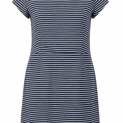 Lily & Me Women's Blue Striped Shift Dress Size 18 Short Sleeve