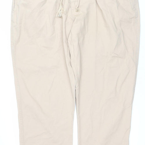 Premier Man Beige Cotton Blend Men’s Chino Trousers Size 42 Regular