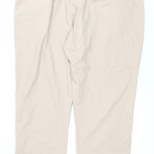 Premier Man Beige Cotton Blend Men’s Chino Trousers Size 42 Regular