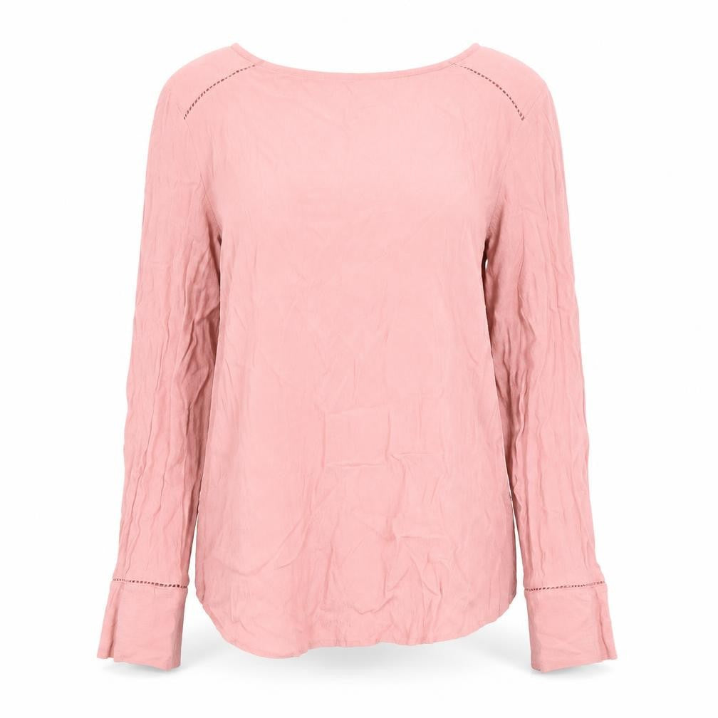 Marks and Spencer Womens Pink Viscose Long Sleeve Tunic Blouse Size 8