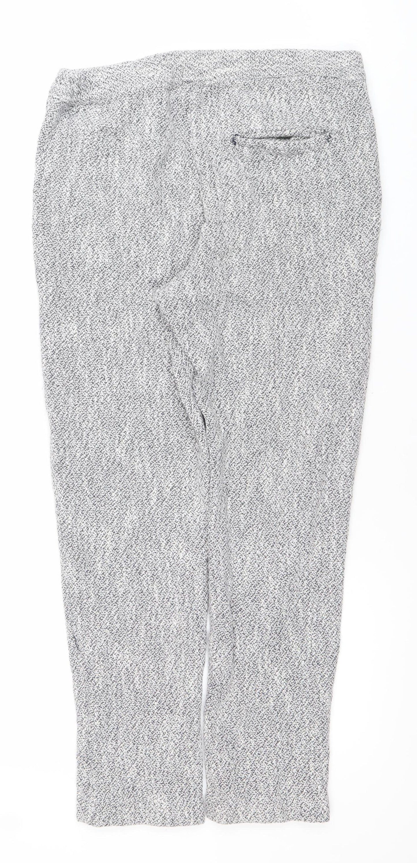 ASOS Womens Grey Jogger Trousers Size 8 Zip Pockets Casual