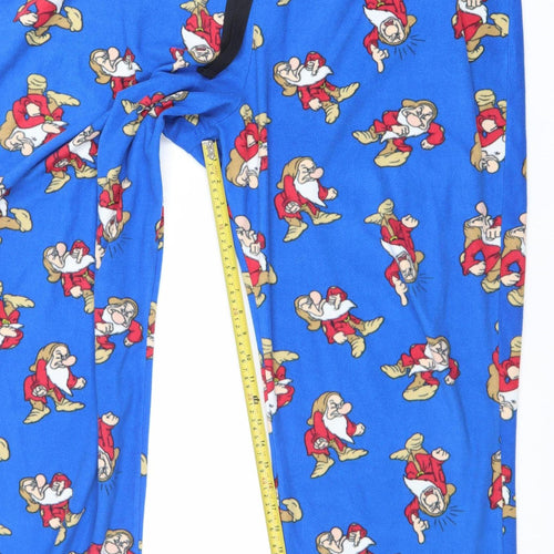 George Disney Men's Blue 2XL Pyjama Pants Grumpy Fleece Nightwear