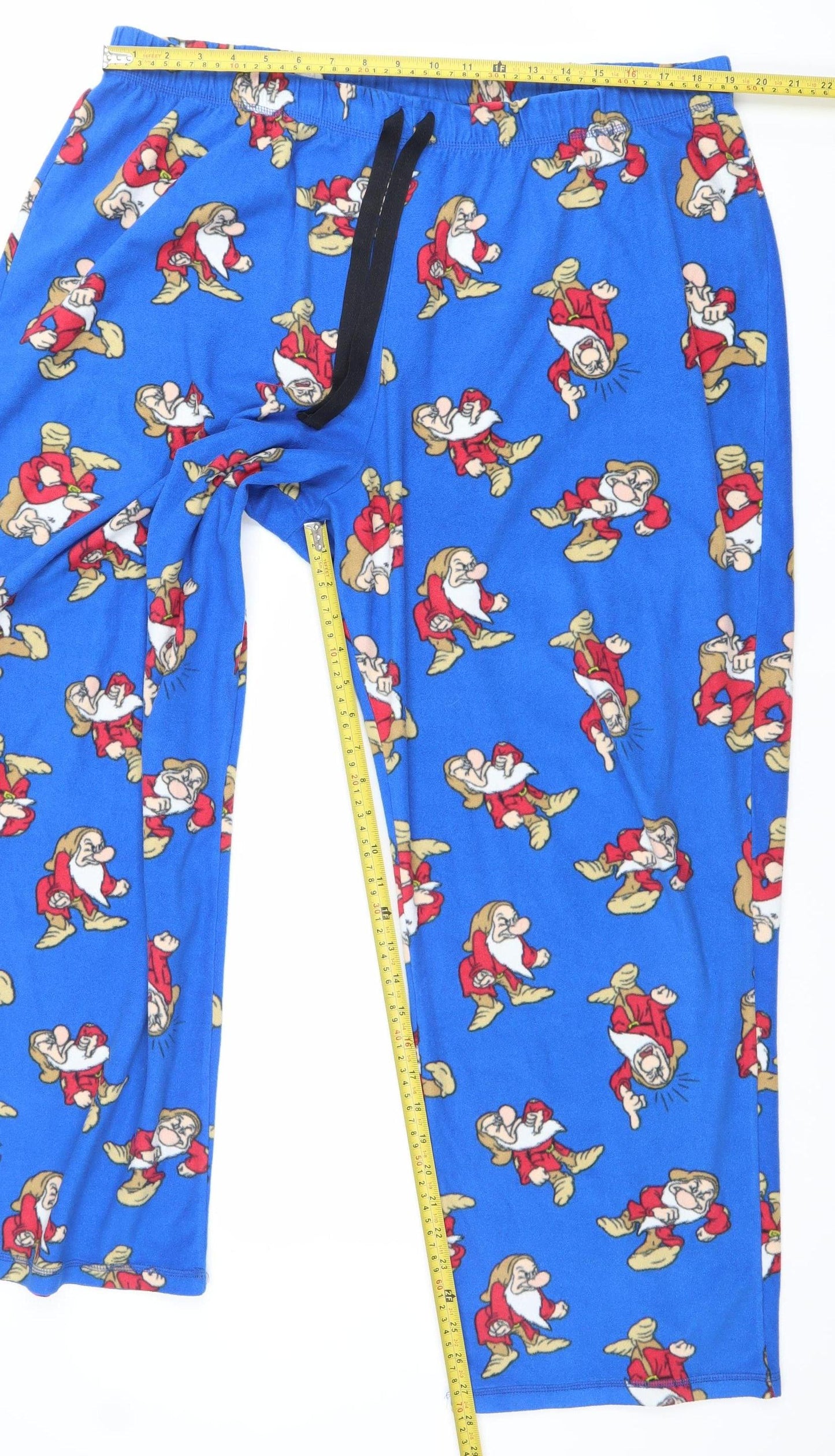 George Disney Men's Blue 2XL Pyjama Pants Grumpy Fleece Nightwear
