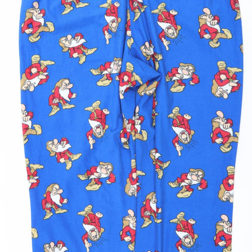 George Disney Men's Blue 2XL Pyjama Pants Grumpy Fleece Nightwear