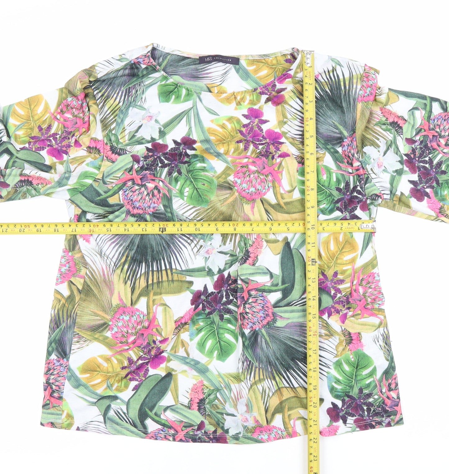 Marks and Spencer Womens Multicoloured Floral Blouse Size 12