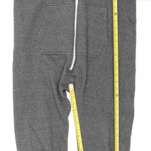 A2Z 4-Kids Boys Grey Full Zip Hoodie Onesie 11-12 Years Polyester Cotton