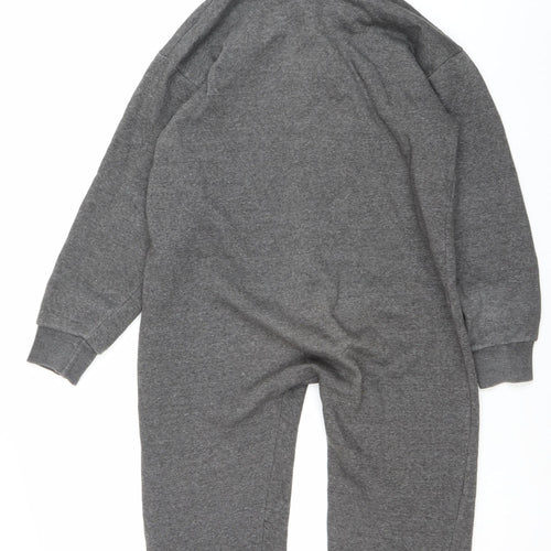 A2Z 4-Kids Boys Grey Full Zip Hoodie Onesie 11-12 Years Polyester Cotton