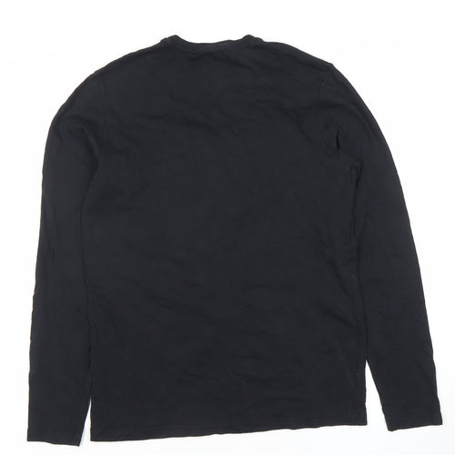 PlayStation Men's Black Long Sleeve Pyjama Top Size S Cotton