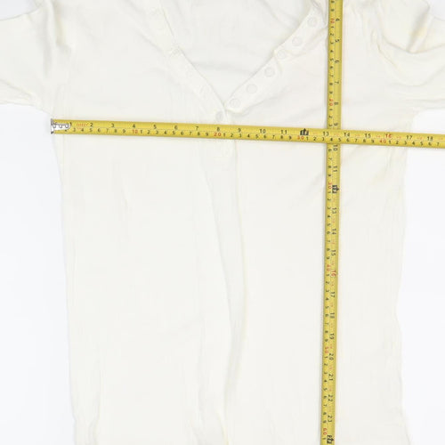 Gap Women’s Ivory Long Sleeve Cotton Blouse XL