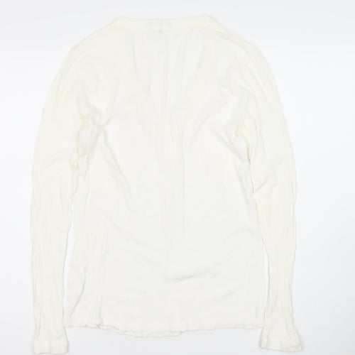 Gap Women’s Ivory Long Sleeve Cotton Blouse XL