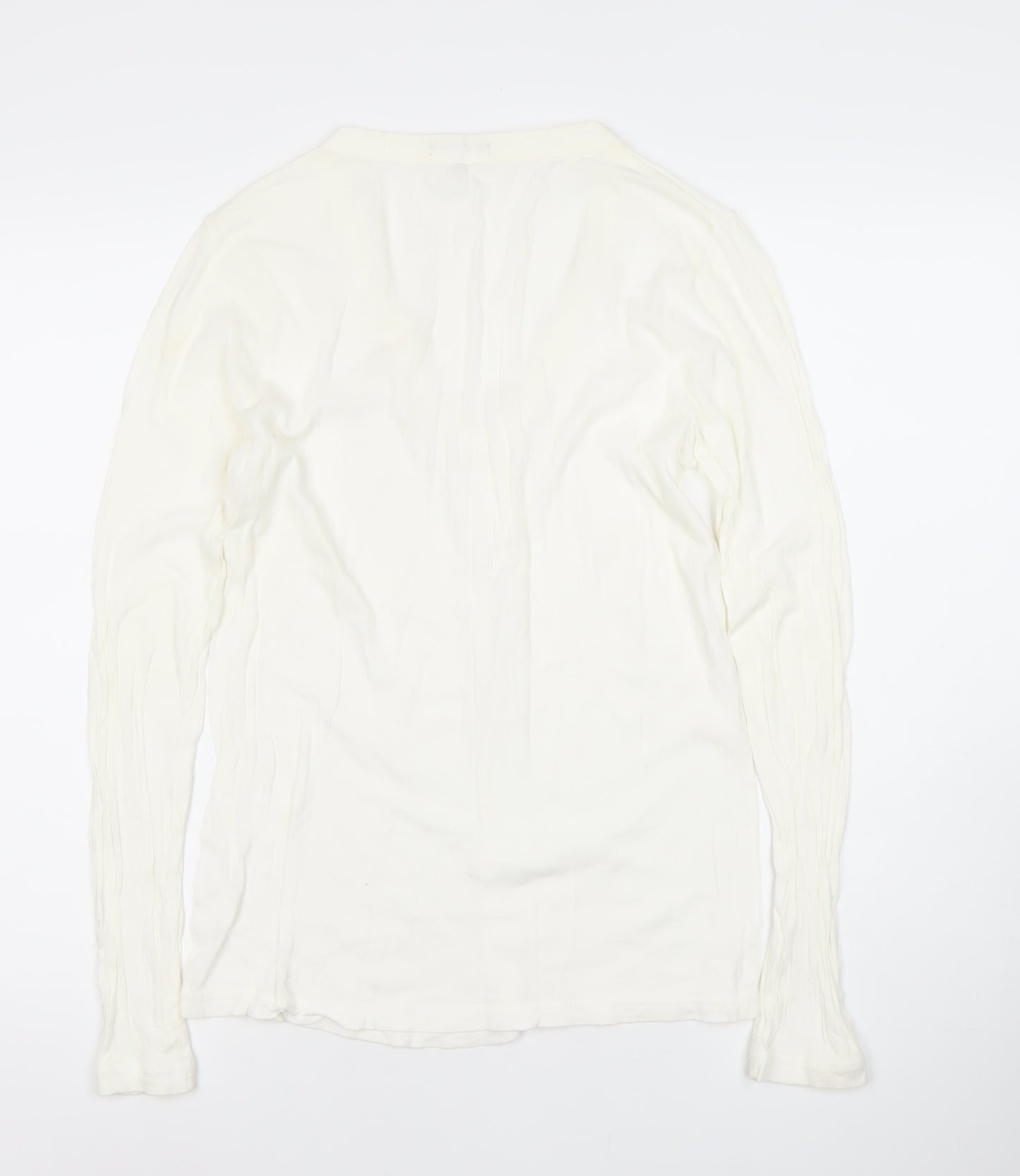 Gap Women’s Ivory Long Sleeve Cotton Blouse XL