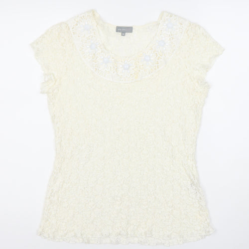 Marks and Spencer Per Una Women’s Ivory Lace Blouse Size 18