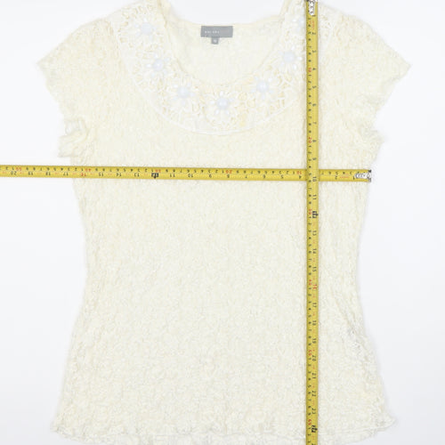 Marks and Spencer Per Una Women’s Ivory Lace Blouse Size 18