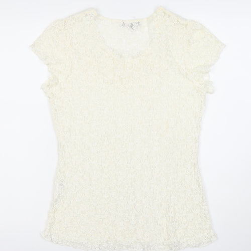 Marks and Spencer Per Una Women’s Ivory Lace Blouse Size 18