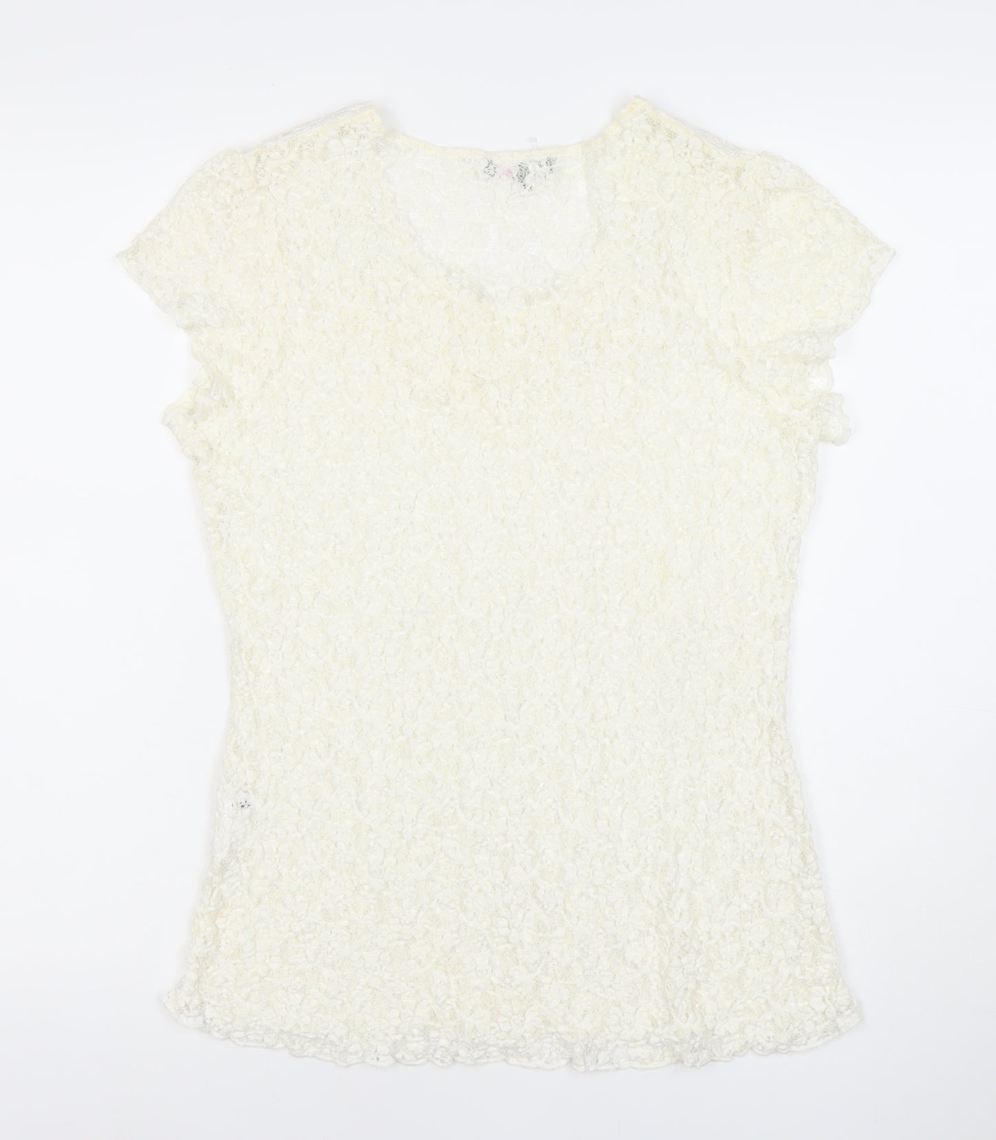 Marks and Spencer Per Una Women’s Ivory Lace Blouse Size 18