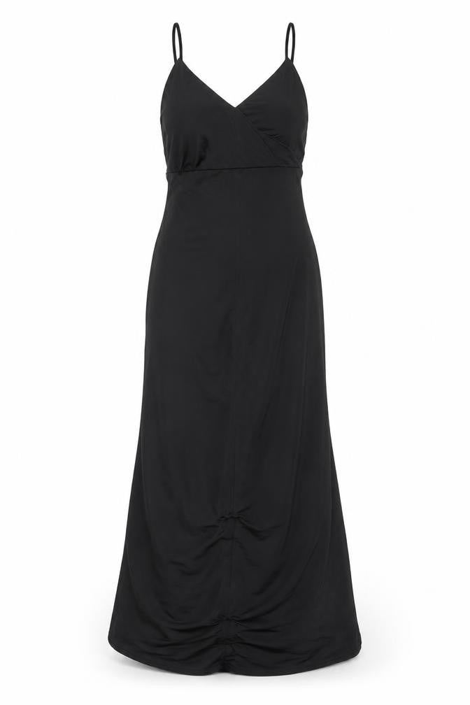 I Saw It First Womens Black Size 6 Long Halter Slip Dress