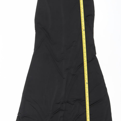 I Saw It First Womens Black Size 6 Long Halter Slip Dress