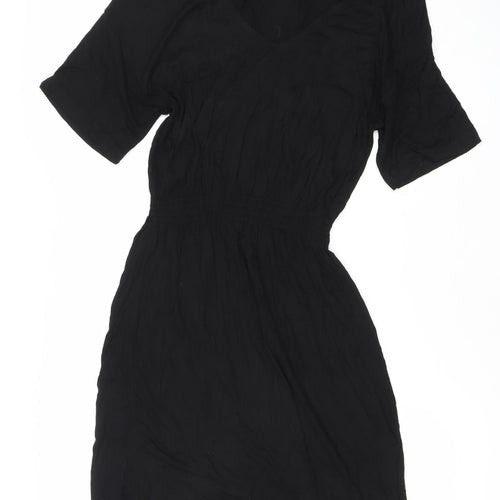 H&M Women’s Black XS A-Line Knee Length Viscose Dress