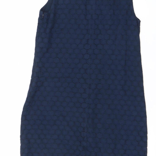 Gap Women’s Blue Cotton Lace Sleeveless Shift Dress Size 4