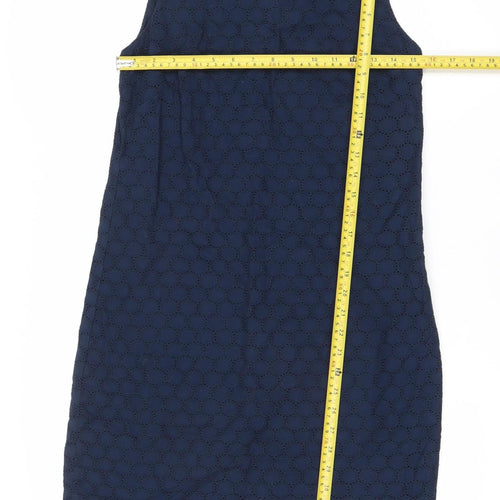 Gap Women’s Blue Cotton Lace Sleeveless Shift Dress Size 4