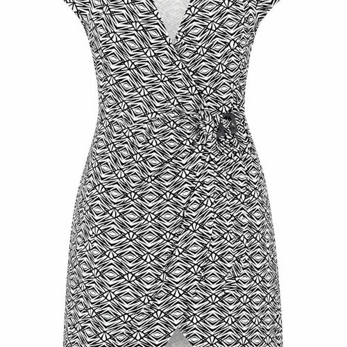 Marks and Spencer Womens Black Geometric Sheath Dress UK 14