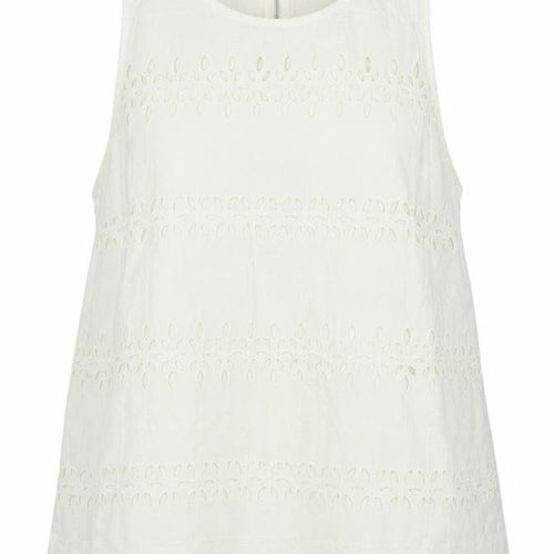 Marks and Spencer Womens Ivory Cotton Lace Tunic Blouse UK 10