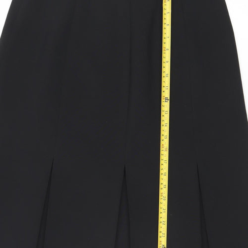 Debenhams Women’s Black Pleated Knee Length Skirt Size 16