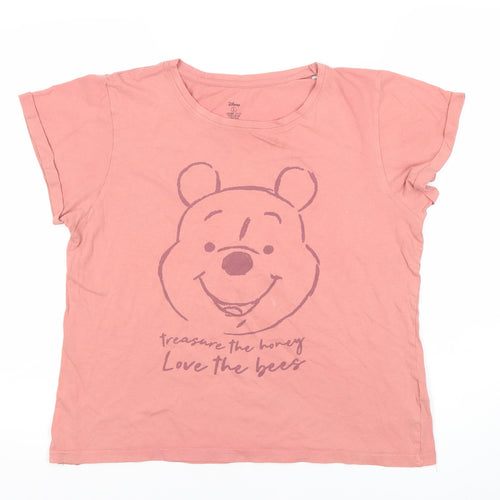 Disney Winnie the Pooh Pink Women's Nightshirt T-Shirt Style Size 10-12