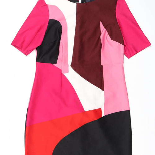 Marks and Spencer Women Multicoloured Sheath Dress Size 16