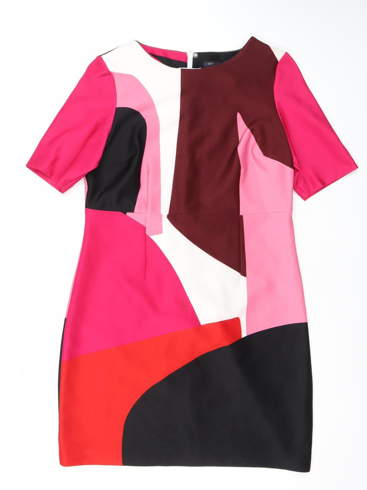 Marks and Spencer Women Multicoloured Sheath Dress Size 16