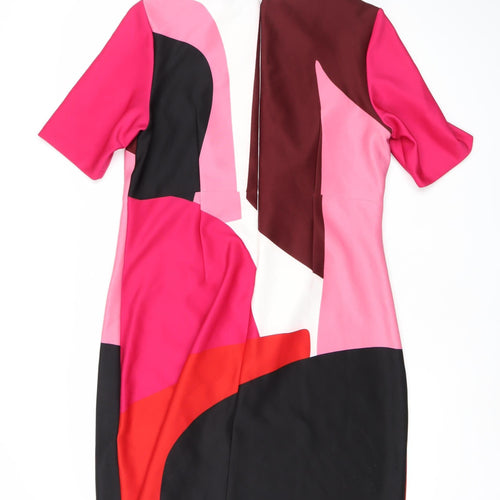 Marks and Spencer Women Multicoloured Sheath Dress Size 16