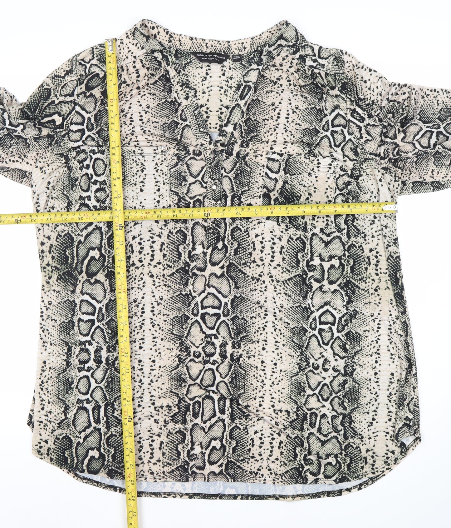 Dorothy Perkins Womens Multicoloured Animal Print Blouse Size 20