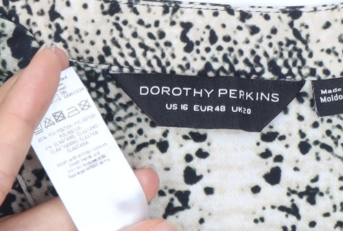 Dorothy Perkins Womens Multicoloured Animal Print Blouse Size 20