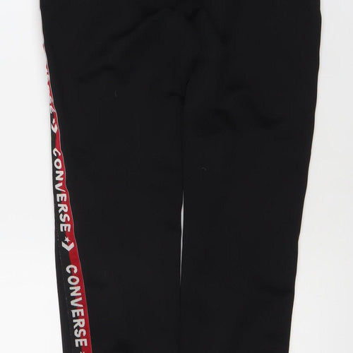 Converse Boys Black 12-13 Years Jogger Trousers Polyester Sportswear