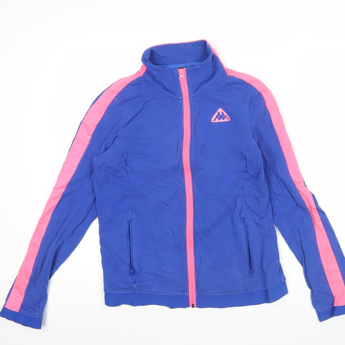 Kappa Women’s Blue Track Jacket Size 12 Full Zip Sportswear
