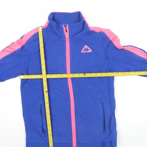 Kappa Women’s Blue Track Jacket Size 12 Full Zip Sportswear